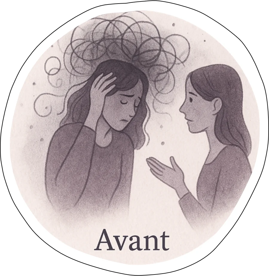 Interactions tendue entre deux femmes.